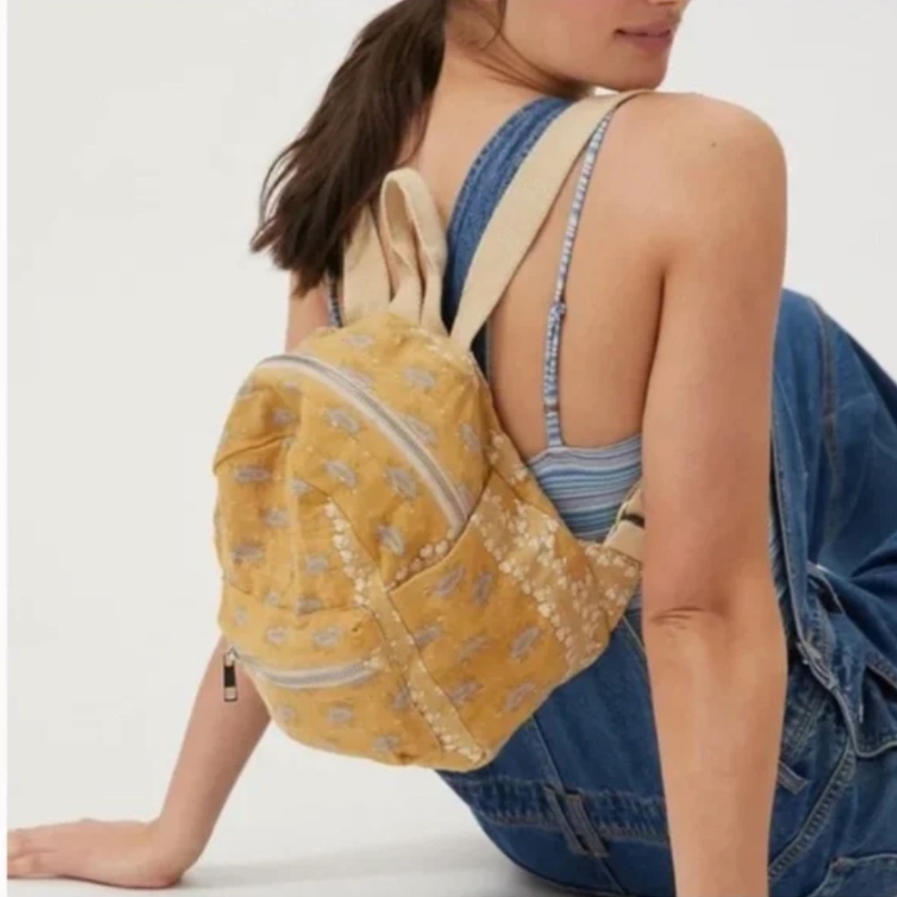 Portabella Kantha Mini Boho Peasant Hipster Hippie Art Deco Farm Aztec Backpack